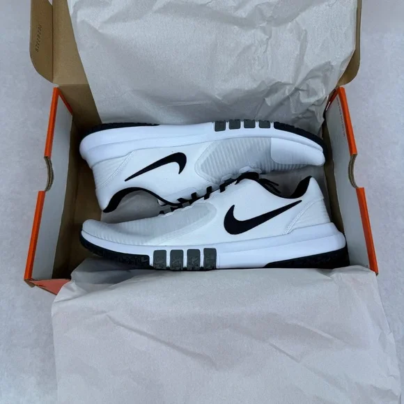 NIKE Men’s Flex Control 4 Workout Shoes - White/Grey/Black - CD0197-100 - Sz 9.5 - Picture 16 of 16